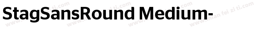StagSansRound Medium字体转换